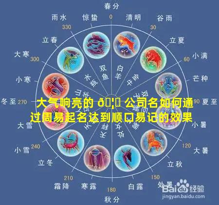 大气响亮的 🦍 公司名如何通过周易起名达到顺口易记的效果